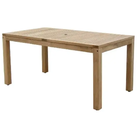 Devlin 5pc Patio Teak Wood Dining Set - International Home Miami image {1}