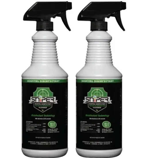 SNiPER Hospital Disinfectant, Odor Eliminator & All-Purpose Cleaner, 32 Fluid Ounce Spray image {4}