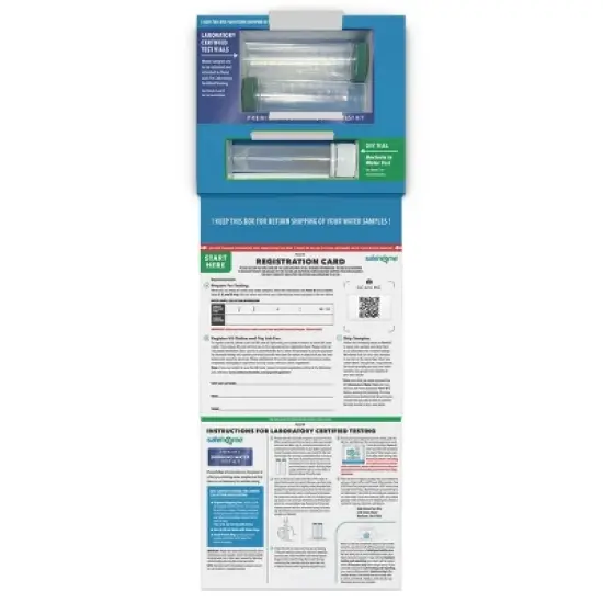 Safe Home Premium II In-Lab Water Test Kit: Test to EPA Standards for Drinking Water & Lead image {2}