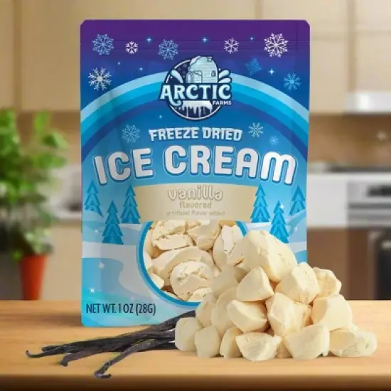 Arctic Farms Freeze Dried Ice Cream That Does Not Melt (Bits) (Vanilla) image {1}