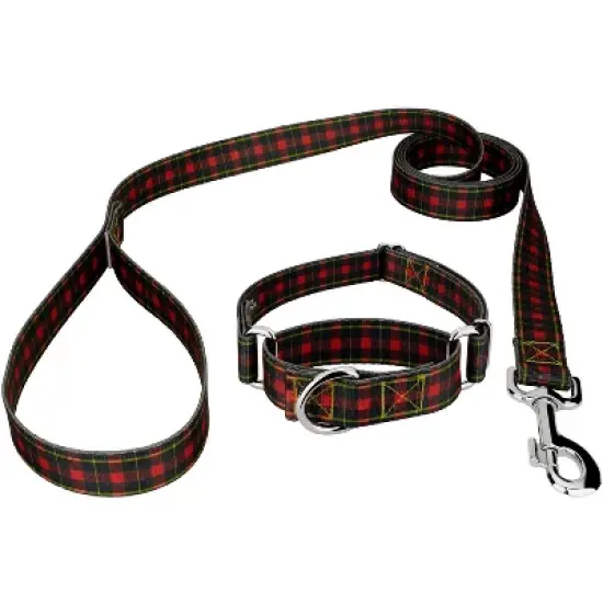 Country Brook Petz Buffalo Plaid Martingale Dog Collar and Leash image {8}