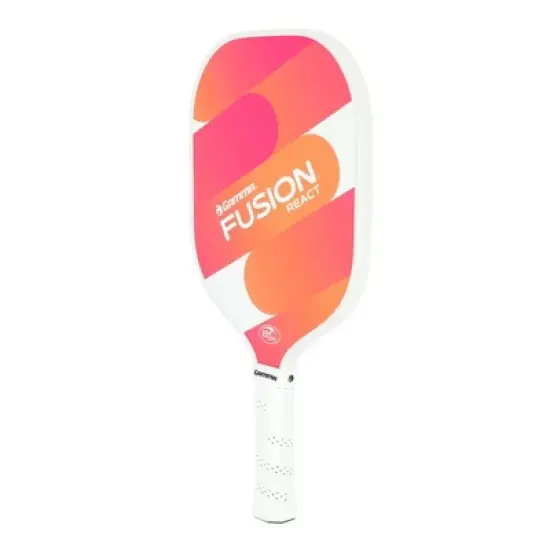 GAMMA Sports Fusion React Pickleball Paddle - Orange/Pink: Polypropylene Core, Stiff Flex image {1}