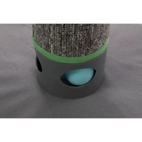 SmartyKat Playful Post Ball Track & Carpet Cat Scratching Post image {6}