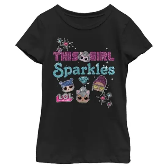 Girl's L.O.L Surprise This Girl Sparkles T-Shirt image {3}