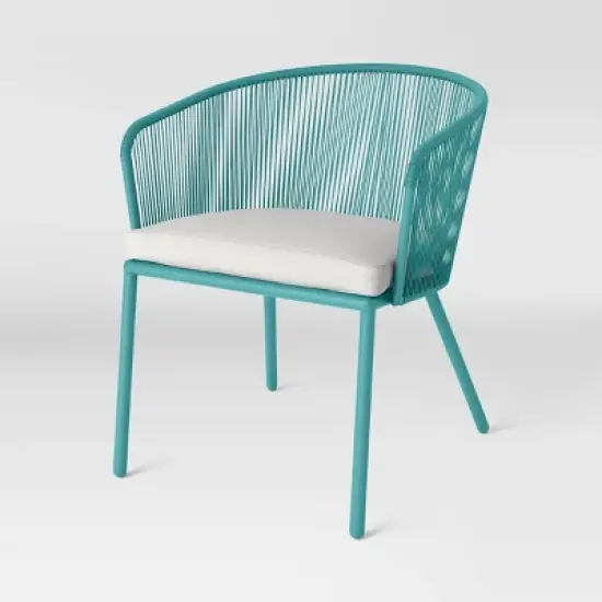 Fisher 3pc Deep Seating Patio Chat Set - Blue-Green - Project 62&trade; image {2}