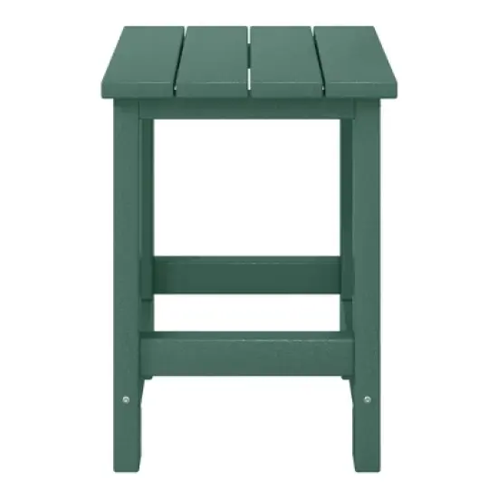 WestinTrends Malibu Kids Outdoor Patio Furniture HDPE Adirondack Square Side Table image {15}