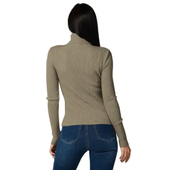 Zilpu  Lightweight Ribbed Turtleneck for Women - Slim Fit image {3}