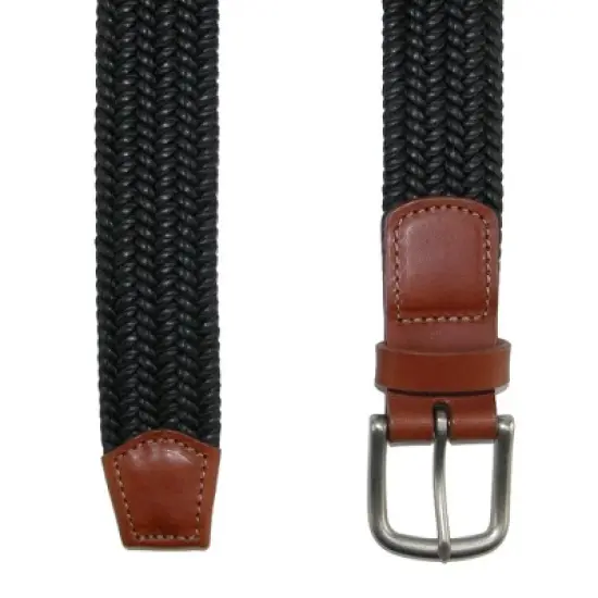 CrookhornDavis Men's Boca Braided Waxed Cotton Stretch Belt image {1}