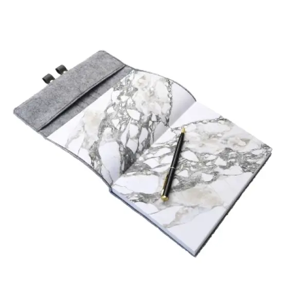 Fabric Snap Closure Lined Journal Gray - Gartner Studios image {1}