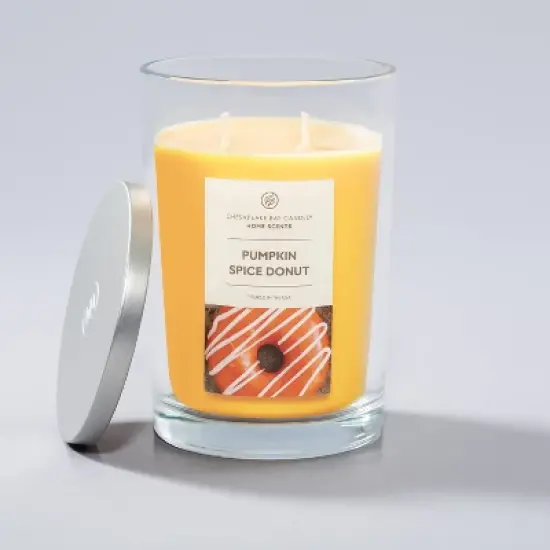 19oz Glass Jar Pumpkin Spice Donut Candle - Home Scents image {3}