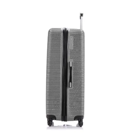 InUSA Checked Royal Lightweight Hardside Spinner Suitcase image {4}