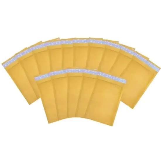 UOFFICE Pack of 1000 Bulk Kraft Bubble Mailers 7.25" x 12" - #1 Self-Seal Padded Envelopes image {3}
