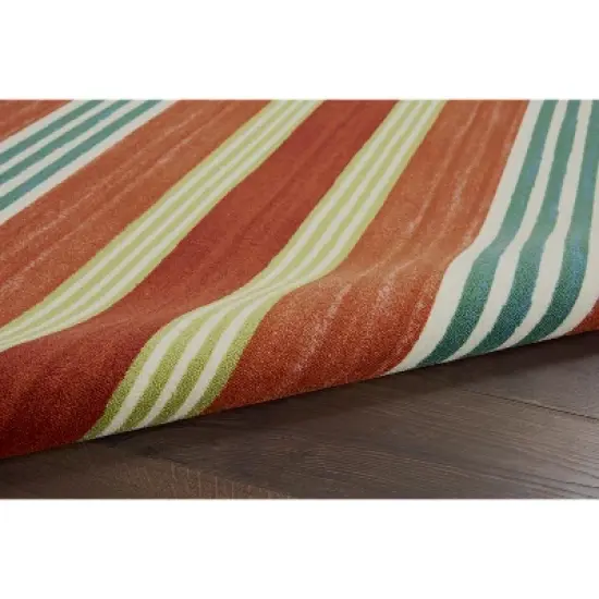 Waverly Sun N Shade SND71 Green/Teal Indoor/Outdoor Area Rug image {5}