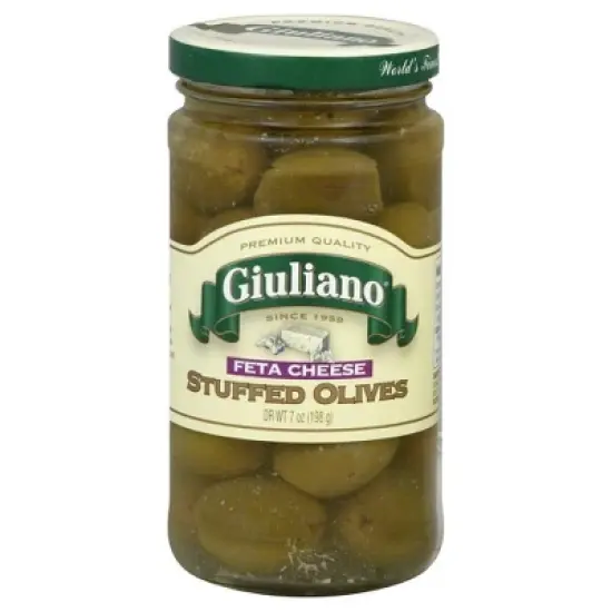Giuliano Feta Cheese Stuffed Olives - Case of 6 - 7 oz. image {2}
