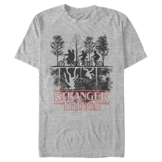 Men's Stranger Things Biking in Upside Down T-Shirt image {4}