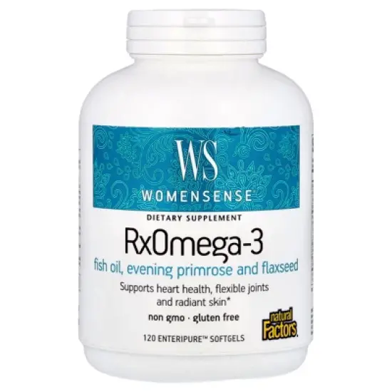 Natural Factors WomenSense&reg;, RxOmega-3, 120 Enteripure&trade; Softgels image {4}