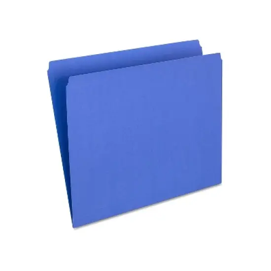 HITOUCH BUSINESS SERVICES File Folders Straight Cut Letter Size Blue 100/Box TR509679/509679 image {3}