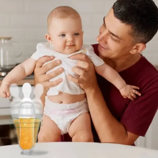 Lulyboo Easy Squeeze Spoon Feeder - Clear image {4}