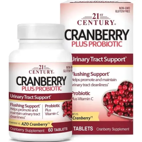 21st Century Cranberry Plus Probiotic 60 Tablets image {2}