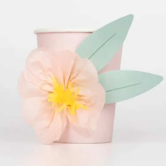 Meri Meri Paper Flower Cups (Pack of 8) image {2}