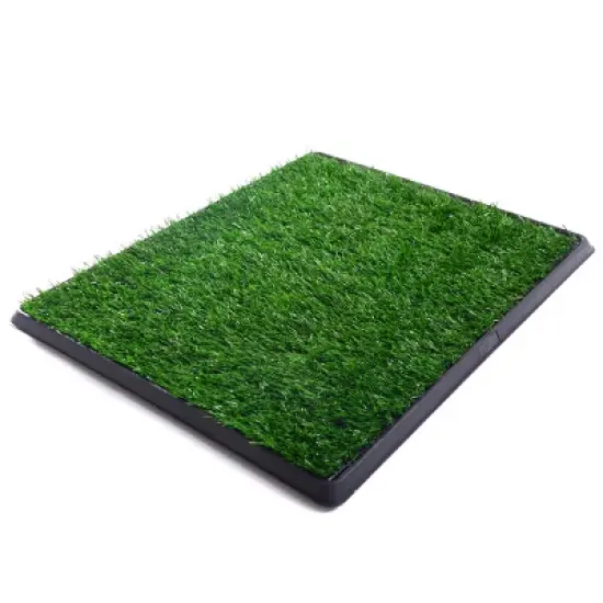 FURNIinspire Pet Crates and Houses, Downtown Pet Supply Dog Grass Pad with Tray, Artificial Grass Training Pads, Green, 20&ldquo;*25" image {5}