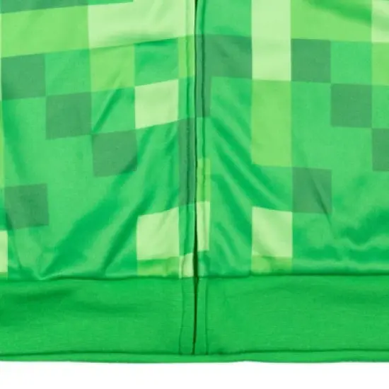 Minecraft Creeper Fleece Zip Up Hoodie Little Kid to Big Kid  image {6}