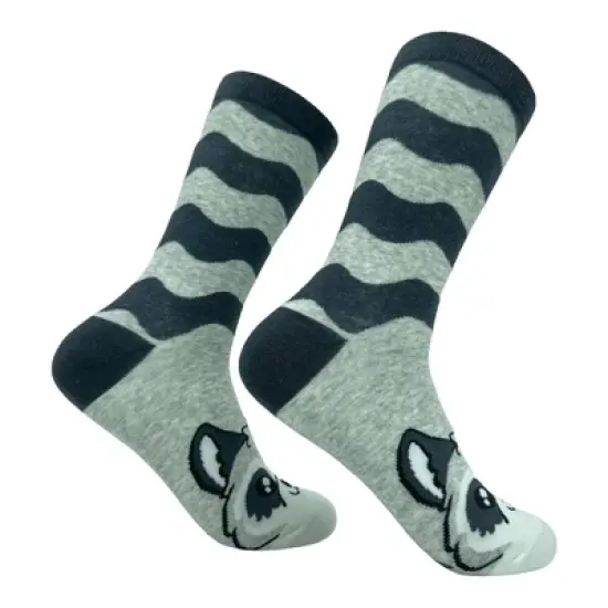 Crazy Dog Women's Raccoon Socks Funny Cute Furry Cuddly Rodent Novelty Footwear image {9}