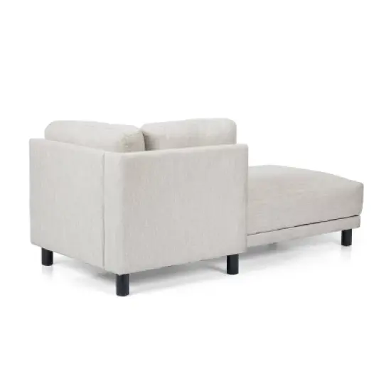 Hyland Contemporary Fabric Upholstered Chaise Lounge - Christopher Knight Home image {5}
