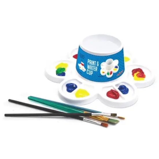 Storex Paint and Water Cup, White, Pack of 6 image {2}