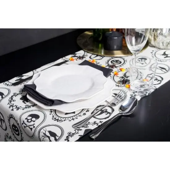 Design Imports Halloween Portrait Table Runner 14X72 image {1}