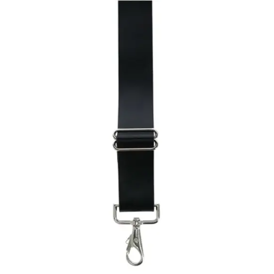 CTM Men's Big & Tall Coated Leather Wide Width Suspenders with Metal Swivel Hook Ends image {3}