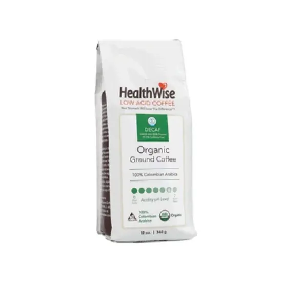 HealthWise Decaf Low Acid Organic Ground Coffee image {4}