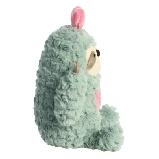 Aurora Val Sayings 10" Stuck On You Sloth Green Stuffed Animal image {2}