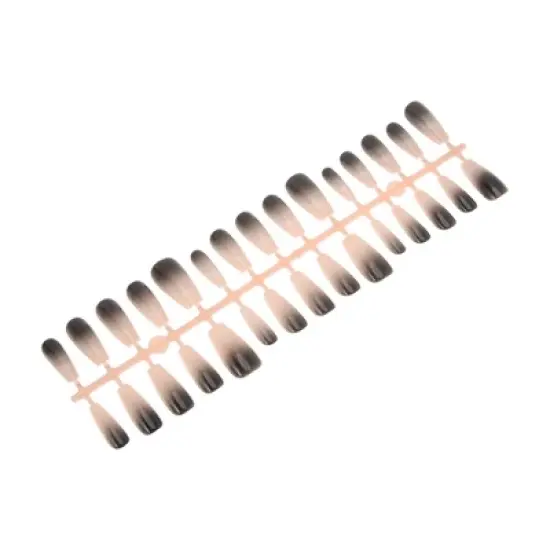 Unique Bargains Crescent Long Coffin Fake Nails 1 Pc image {6}