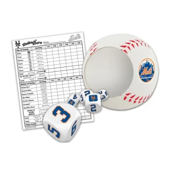 MasterPieces Officially Licsenced MLB New York Mets Shake N' Score Dice Game for Age 6 and Up image {2}