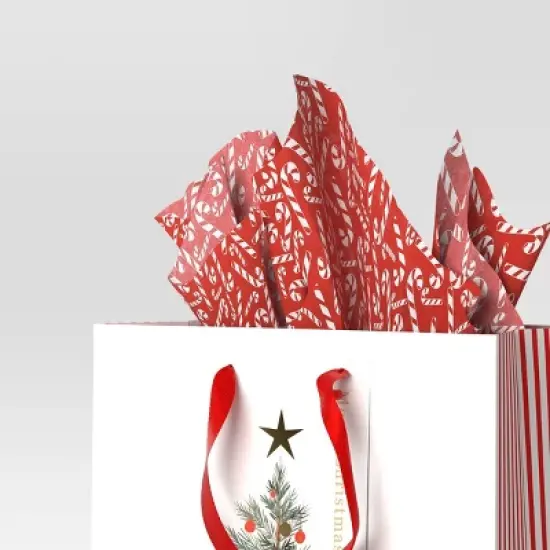 30ct Christmas Tissue Paper Red/White/Candy Canes - Wondershop&trade; image {1}