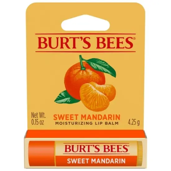 Burt's Bees Moisturizing Lip Balm - Sweet Mandarin - 0.15oz image {10}