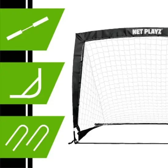 Net Playz Soccer 4' x 3' Goal Lighting Portable Net image {4}