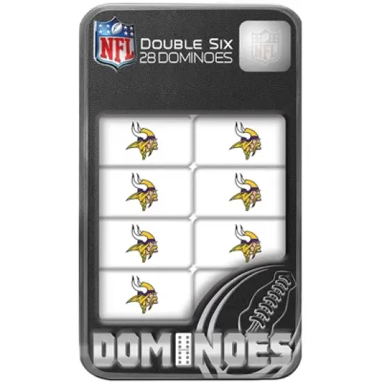 MasterPieces Officially Licensed NFL Minnesota Vikings 28 Piece Dominoes Game for Adults image {1}