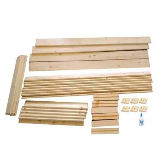 Tangkula Raised Garden Bed Planter Wooden Elevated Vegetable Flower Rectangular Kit Box image {8}