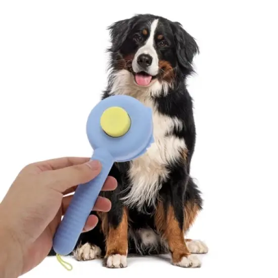 Unique Bargains Pet Grooming Brush 7.87"x3.43"x1.89" 1 Pc image {1}