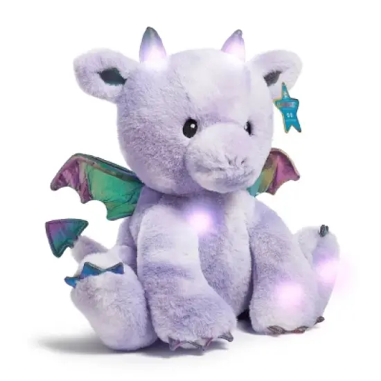FAO Schwarz Glow Brights Toy Plush LED with Sound Dragon 13" Stuffed Animal image {5}