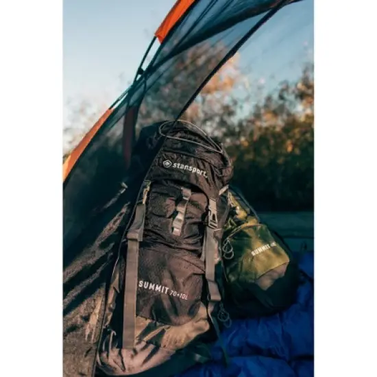 Stansport Adjustable Suspension Internal Frame Hiking and Camping Backpack 70+10L image {10}