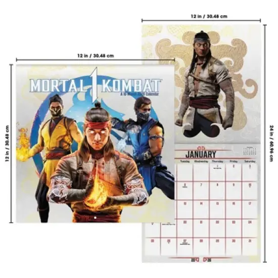 Trends International 2026 Mortal Kombat 12"x12" Wall Calendar image {6}