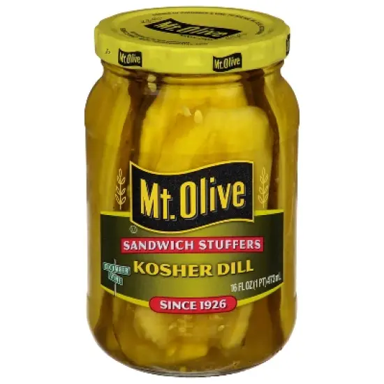Mt. Olive Sandwich Stuffers Kosher Dill Pickles - 16 fl oz image {1}
