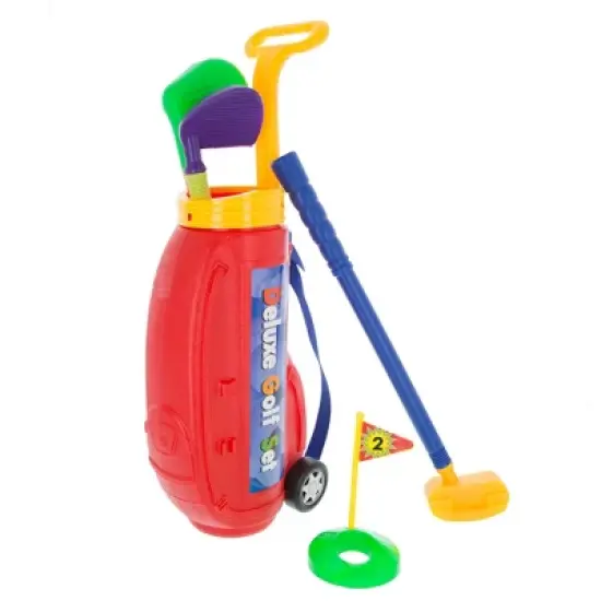 Toy Time Toddler Toy Golf Set With Plastic Bag, Clubs, Putter, Balls, Putting Cup image {1}