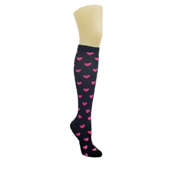 Heart Patterned Knee High Socks from the Sock Panda (Women's Sizes, Adult Medium) image {4}