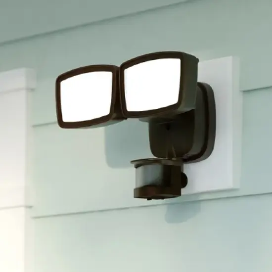 VAXCEL Integrated LED Motion Sensor Dusk to Dawn Outdoor Security Flood Light - 180 Range - 70 Ft image {16}