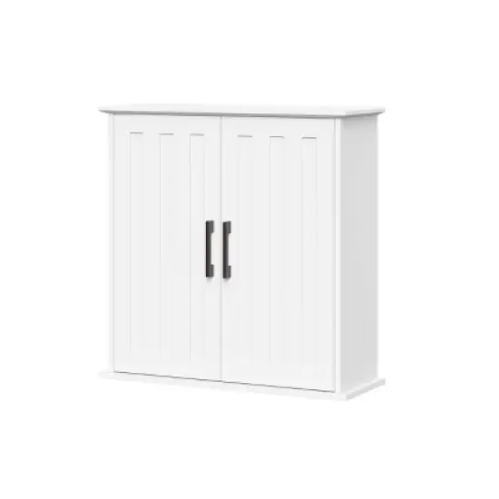 Monroe Two-Door Wall Cabinet White - RiverRidge Home image {5}