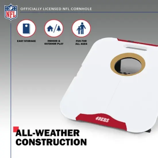 NFL San Francisco 49ers All-Weather Travel Cornhole Set image {2}